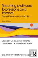 Teaching Multiword Expressions And Phrases