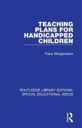 Teaching Plans For Handicapped Children