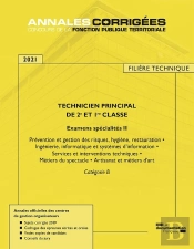 Technicien Principal De 1re Et 2e Classe ; Examens Spécialité Ii (Édition 2021)