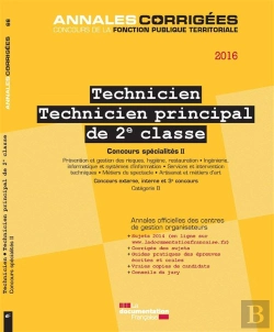 Bertrand.pt - Technicien, Technicien Principal De 2e Classe 2016 ; Concours Specialités Ii