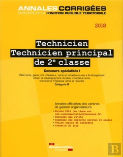 Bertrand.pt - Technicien ; Technicien Principal De 2e Classe 2018 ; Concours Specialités I Bâtiment, Génie Civil. Réseaux, Voirie Et Infrastructures