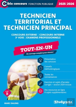 Bertrand.pt - Technicien Territorial Et Technicien Principal - Tout-En-Un (Concours 2025-2026) : Concours Externe - Concours Interne - 3e Voie - Examens Professionnels