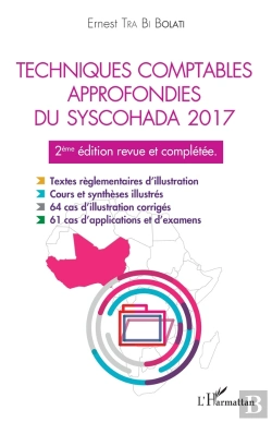 Bertrand.pt - Techniques Comptables Approfondies Du Syschohada 2017 (2e Édition)