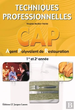 Bertrand.pt - Techniques Professionnelles ; Cap ; Agent Polyvalent De Restauration ; 1ère Et 2e Année