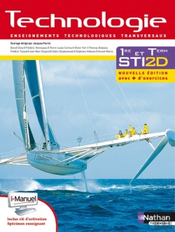 Bertrand.pt - Technologie 1ere/Terminale Sti2d Licence Numerique Eleve I-Manuel + Ouvrage Papier - 2013