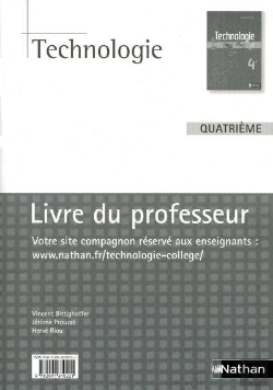 Bertrand.pt - Technologie ; 4eme ; Livre Du Professeur (Edition 2009)