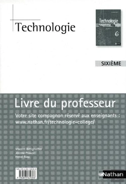 Bertrand.pt - Technologie ; 6eme ; Livre Du Professeur  (Edition 2009)
