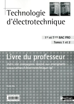 Bertrand.pt - Technologie D'Electrotechnique T.1 Et T.2 Bac Pro Professeur 2010