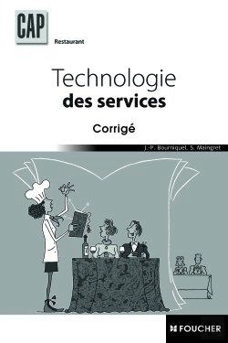 Bertrand.pt - Technologie Des Services ; Cap Restaurant ; Corrigé