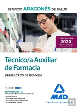 Bertrand.pt - Técnico/A Auxiliar De Farmacia Del Servicio Aragonés De Salud (Salud-Aragón). Simulacros De Examen