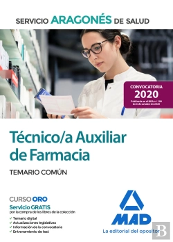 Bertrand.pt - Técnico/A Auxiliar De Farmacia Del Servicio Aragonés De Salud (Salud-Aragón). Temario Común