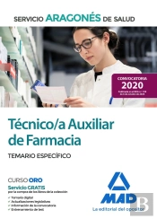 Técnico/A Auxiliar De Farmacia Del Servicio Aragonés De Salud (Salud-Aragón). Temario Específico