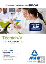 Técnico/A Del Servicio Gallego De Salud. Temario Común Y Test