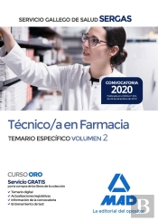 Técnico/A En Farmacia Del Servicio Gallego De Salud . Temario Específico Volumen 2