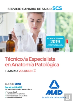 Bertrand.pt - Técnico/A Especialista En Anatomía Patológica Del Servicio Canario De Salud. Temario Volumen 2