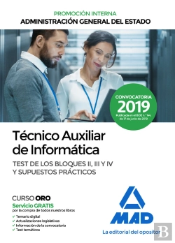 Bertrand.pt - Técnico Auxiliar De Informática De La Administración General Del Estado. Test De Los Bloques Ii, Iii
