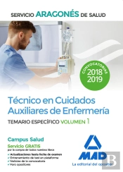 Técnico En Cuidados Auxiliares De Enfermería Del Servicio Aragonés De Salud. Temario Específico Volu
