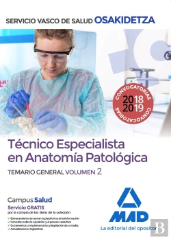 Bertrand.pt - Técnico Especialista En Anatomía Patológica Del Servicio Vasco De Salud-Osakidetza. Temario General