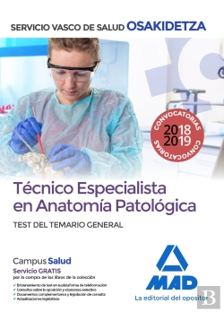 Bertrand.pt - Técnico Especialista En Anatomía Patológica Del Servicio Vasco De Salud-Osakidetza. Test Temario Gen