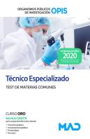 Técnico Especializado De Los Organismos Públicos De Investigación. Test De Materias Comunes