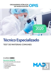 Técnico Especializado De Los Organismos Públicos De Investigación. Test De Materias Comunes