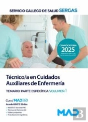 Tecnico;A En Cuidados Auxiliares De Enfermeria. Sergas 2025. Temario Parte Espec