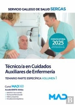 Bertrand.pt - Tecnico;A En Cuidados Auxiliares De Enfermeria. Sergas 2025. Temario Parte Espec