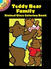 Teddy Bear Family Stained Glass Col