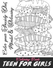 Teen For Girls-Color Your Anxiety Out, Mental & Releasing Coloring Book