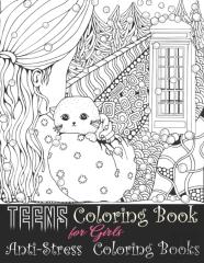 Teens Coloring Book For Girls - Anti-Stress  Coloring Books