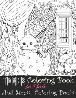 Bertrand.pt - Teens Coloring Book For Girls - Anti-Stress  Coloring Books