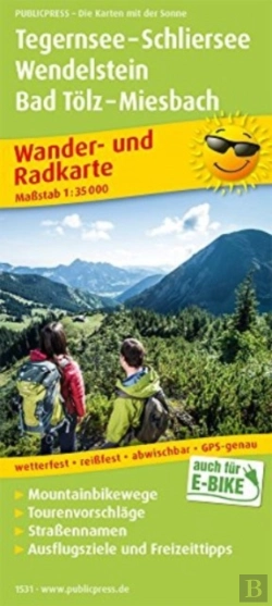 Bertrand.pt - Tegernsee - Schliersee - Wendelstein - Bad Toelz - Miesbach, Hiking And Cycling Map 1:35,000