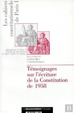 Bertrand.pt - Temoignage Sur L'Ecriture De La Constitution Du 4.10.1958