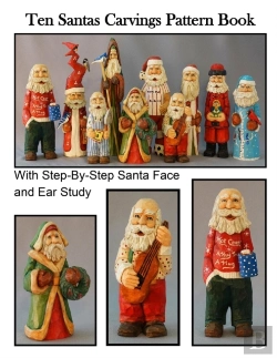 Bertrand.pt - Ten Santas Carvings Pattern Book
