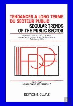 Bertrand.pt - Tendances À Long Terme Du Secteur Public ; 32e Congrès Edimbourg 1976