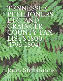 Bertrand.pt - Tennessee Petitioners, Etc. And Grainger County Tax Lists 1800 (1795-1804)