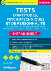 Tests D Aptitudes, Psychotechniques Et De Personnalite  Entrainement - Edition 2023-2024  Categori
