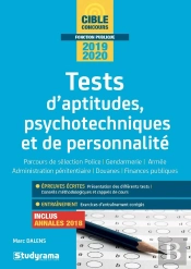 Tests D'Aptitudes, Psychotechniques Et De Personnalité (Concours2019/2020)