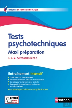 Bertrand.pt - Tests Psychotechniques ; Maxi Préparation ; Catégories B Et C (Édition 2024/2025)