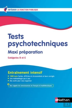Bertrand.pt - Tests Psychotechniques : Maxi Préparation ; Catégories B Et C (Édition 2026/2027)