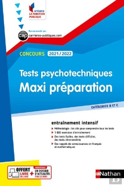 Bertrand.pt - Tests Psychotechniques - Maxi Preparation - N 55 (Integrer La Fonction Publique) 2021