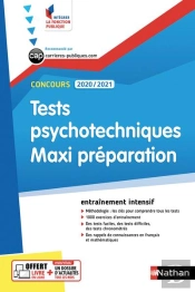 Tests Psychotechniques - Maxi Preparation N55 (Integrer La Fonction Publique) 2019