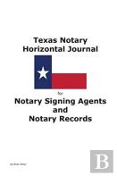 Texas Notary Horizontal Journal For Notary Signing Agents And Notary Records