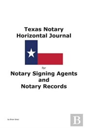 Texas Notary Horizontal Journal For Notary Signing Agents And Notary Records