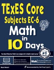 Texes Core Subjects Ec-6 Math In 10 Days