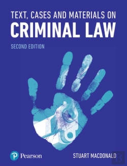Bertrand.pt - Text, Cases And Materials On Criminal Law