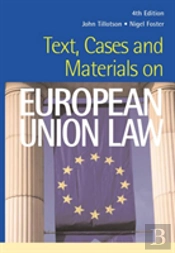 Text, Cases And Materials On European Union Law