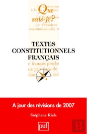 Textes Constitutionnels Français (20e Édition)
