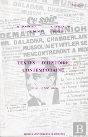 Textes D'Histoire Contemporaine : Tome Ii : Le 20e Siècle