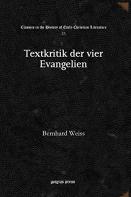Textkritik Der Vier Evangelien